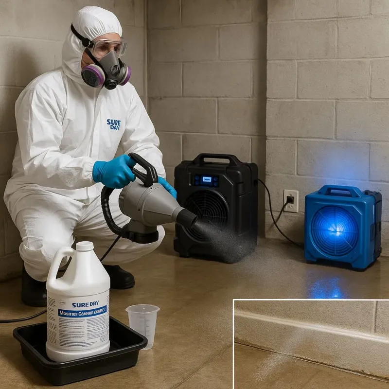 Sanitization and Odor Removal process in South Peabody, MA