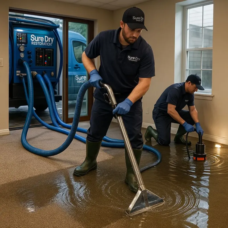 Water Extraction and Removal process in South Peabody, MA